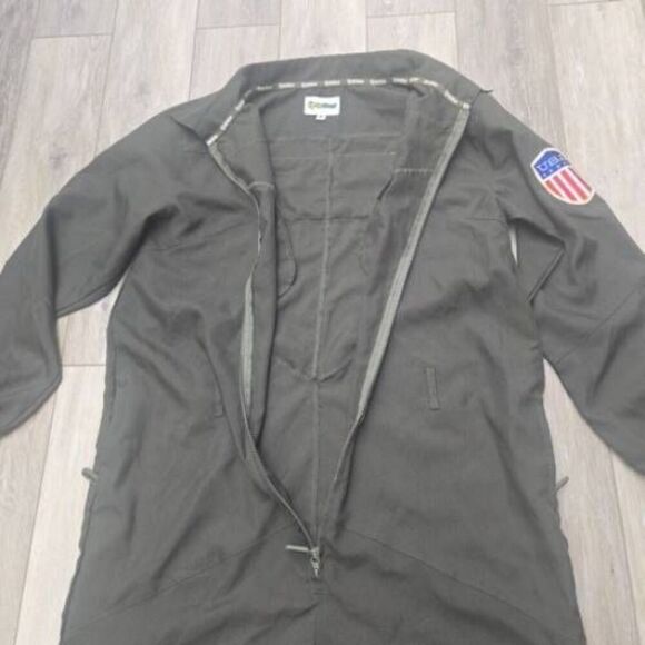 Tipsy Elves Squadron Pilot one piece outfit size large (maybe xl too) green, poc - Picture 9 of 15